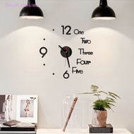 Small daisies 3D Mirror Wall Clock Modern Design Creative Acrylic  Wall Clocks Stickers New