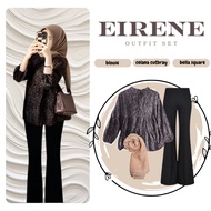 Eirene Hijab for Teenagers||(blouse, cutbray pants, bella square)||3IN1 stylish Women's Set|| FE52