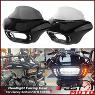 Front Headlight Windshield Mask Cowl Fairing Cover Accesorios Para Moto For Harley M8 Softail Fat Bo