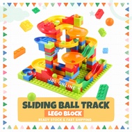 Marble Run Maze Ball Building Blocks Big Blocks For Kids Lego Duplo Compatible STEM Toys Toddler Toy