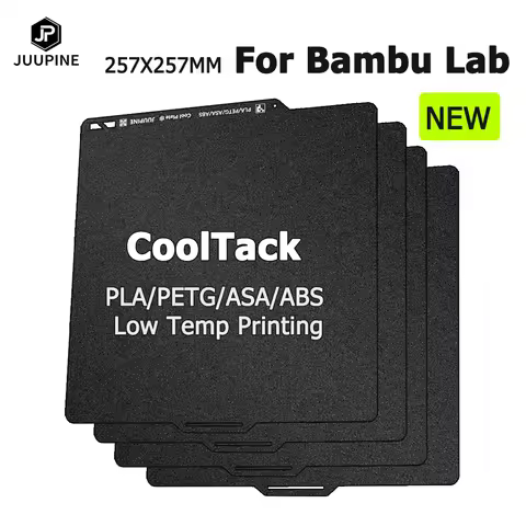 Cooltack Plate for Bambu Lab A1 P2S P1S P1P X1C Build Plate PLA PETG ABS ASA Cool Printing Bed for B