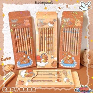 ROSEGOOD 8Pcs HB Pencil, Stationery Capybara Drawing Pencil, High-quality Smooth Writing Graffiti/Pa