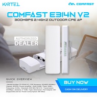 COMFAST CF-E314N V2 300Mbps Wireless Outdoor CPE Bridge 2.4G 2 *14dBi Directional Wifi Antenna