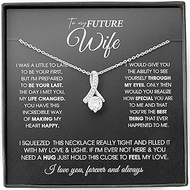 to My Future Wife Necklace Future Wife Gifts Alluring Beauty Necklace With Message Card and Gift Box
