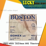 ♞,♘ORIGINAL BOSTON BOMEX NM 14/2, 12/2, 10/2 PDX WIRE (per box)75meters