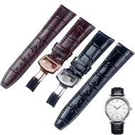 2023 New☆☆ Suitable for IWC IWC Portuguese chronograph seven-day chain pilot leather strap Portofino leather watch strap