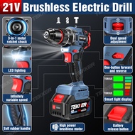 Tekker 1888VF Percussion Hand Drill 3in1 Cordless Impact Drill Brushless Drill Tool Cordless Drill S