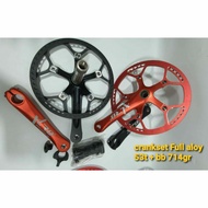Crankset XLR8 Single 53T Full Alloy HT2 incle BB. Minion folding bike