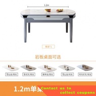 Stone Plate Dining Tables and Chairs Set Small Apartment Household Eating Table Chair Marble Solid Wood Dining Table Ret