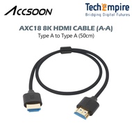 ACCSOON AXC18 / AXC19 8K HDMI CABLE TYPE A TO TYPE A / TYPE A TO TYPE D CABLE (50CM)