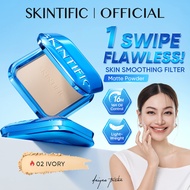 SKINTIFIC Ultra Cover Powder Foundation Full Coverage Oil Control Matte Flawless Face Concealer Make