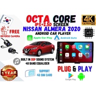 Nissan Almera 2020 Octa Core Android Player / IPS 2.5D SCREEN HIGH SPEED /SIM CARD /Wifi GPS / Plug &amp; PLAY