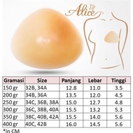 Alice Silicone Bra Mastectomy Insert Pad Fake Breast Bra F67A