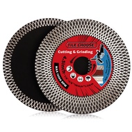 Lưỡi Siêu Gạch 115mm-125mm Đĩa Kim Cương Turbo Để Cắt Và Mài Gạch Sứ Bằng Đá Cẩm Thạch Granite - Lưỡ