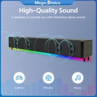 MegaChoice【100%Original】Wireless Bluetooth-compatible Speaker Built-in Battery Colorful Luminous Creative Game Speaker