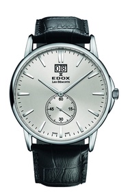 Edox Les Bemont Small seconds white/stainless steel/black ED64012-3-AIN