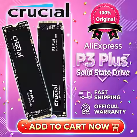 New Crucial SSD P3 Plus 500GB 1TB PCIe Gen4 3D NAND NVMe M.2 2280 & P310 1TB internal solid-state dr