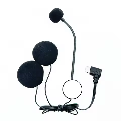Original Type-C Interface Earphones Are Suitable For BT-S2 BT-S3 V4 PLUS V6PRO+ V7 Motorcycle Helmet