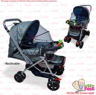Big size PIETRO 323 Stroller ( Reclinable seat and reversible handle )