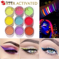 TOBIE Eyeliner Matte 21 Colors Water Activated Black Light UV Reactive Smudgeproof Makeup