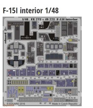 Eduard FE772 1/48 F-15I Color Cockpit PE with GWHGWH