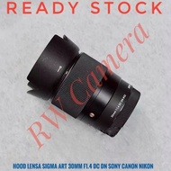 LH586-01 Sigma Lens Hood 30mm F1.4 30 mm Lens Canon Nikon Sony DN DC