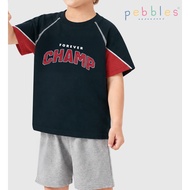 FOS x PEBBLES BOYS | RAGLAN SLEEVE OVERSIZED FASHION TEES (NVY)