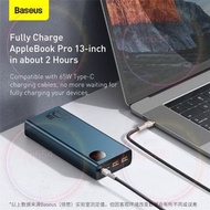 倍思 Baseus 65W充電寶 Powerbank 20000毫安 大功率筆記本移動電源 PD快充適用蘋果華為小米安卓手機 海軍藍