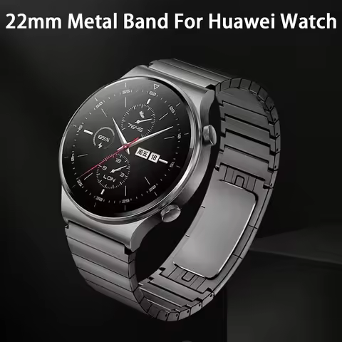 For Huawei Watch GT 46mm Original Band Metal Bracelet 22mm Strap For Samsung Galaxy Watch 3 45mm Rep