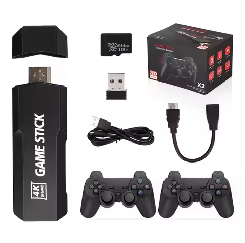 Family Portable GD10 X2 4K Video Game Stick TV Console Retro Game Stick
