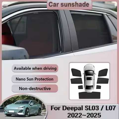 Car Sunshades For Deepal SL03 L07 2022~2025 C385 Windshield Privacy Mesh Curtains Heat Insulation Su