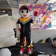 Kostum badut Boboiboy merah