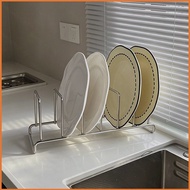 304 Stainless Steel Dish Rack 8 Grid Bowl Drainer Modern Kitchen Countertop Organizer