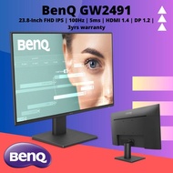 BenQ GW2491 23.8-Inch FHD IPS | 100Hz | 5ms | HDMI 1.4 | DP 1.2 | 3yrs warranty WT