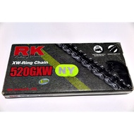 [Bell Motorcycle Boutique] RK Chain 520 GXW 120L NY Neon Yellow 520-120 Mesh