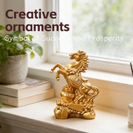 Animal Sculpture Horse Statue Size 2.7*4.7*8CM Pvc Material Creative Design Lucky Auspicious Bring I
