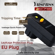 YUSENSS Residual Current Circuit Breaker, EU Plug 16Amp FI Circuit Breaker, Safety Device 10mA Repla