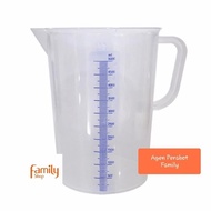 5 Liter Measuring Cup 5000 Measuring Cup/ Green Leaf Thick White Plastic Measuring CupML