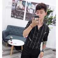 Men's Long Sleeve Plaid Shirt ANH DUY SHOP SMS06