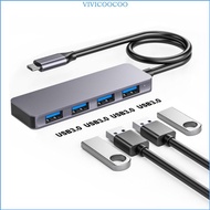 VIVI USB C to USB 3 0 Female Adapter USB Splitter Cable USB Male to 4 USB 3 0 Female