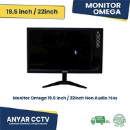Omega 19.5 Inch Non-Audio 75Hz Black Monitor with Leg Stand 1 Year Warranty