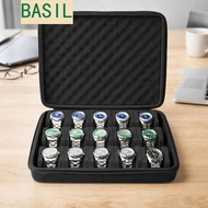 BASIL Watch Storage Box, Hard Shell 8/ 15 Slot Watch Display Box, Case Box Shockproof Anti Scratchin