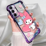 For Samsung A35 5G Case plating silicone TPU cute Back Cover shockproof cartoon protective phone cas