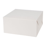 Cake Box Plain White 6X6X3" 5Pcs