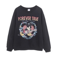Mickey SWAEATSHIRT "FOREVER TRUE" ️ mouse Shirt Sweater ️Brand ️Disney Authentic (TS444)