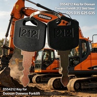 2Pcs 212 Ignition Key D554212 Fit Doosan Daewoo Forklift D25 D35 G25 G35 Skid Steer Loader Replaceme