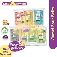 Jomei Sourbelt Assorted Flavor Rainbow Sour Extra Fruits Apple Cola Strawberry 1Kg 500g 200g Per Pac