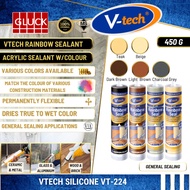 VTECH V-TECH RAINBOW SEALANT (VT-224)-450G (Teak/Beige/Dark Brown/Light Brown/Charcoal Grey)