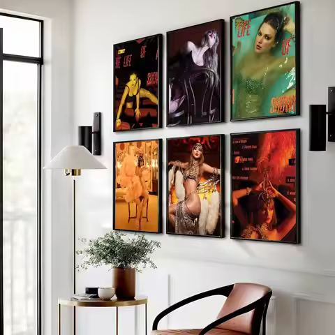 The Life of T-Taylors a Showgirl Poster Gallery Prints Self Adhesive Home Decor Decoration Wall Deca