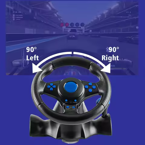 Racing Steering Wheel Dual Clutch Launch Control Game Racing Wheel Controller for Switch/xbox One/36